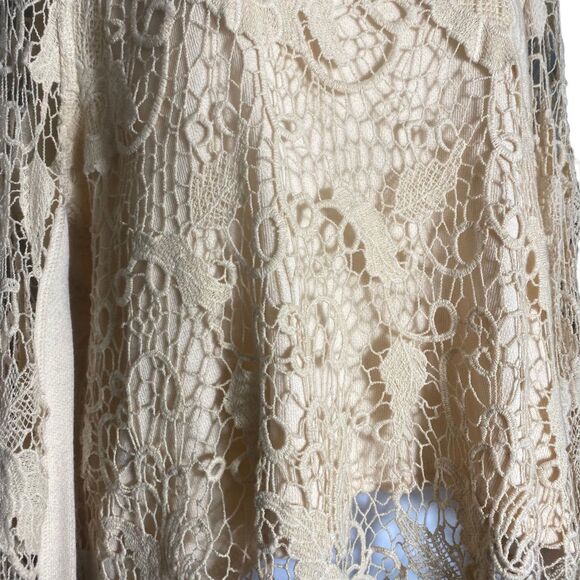 Free People Pretty Rad Crochet Pullover Size S - Picture 5 of 9